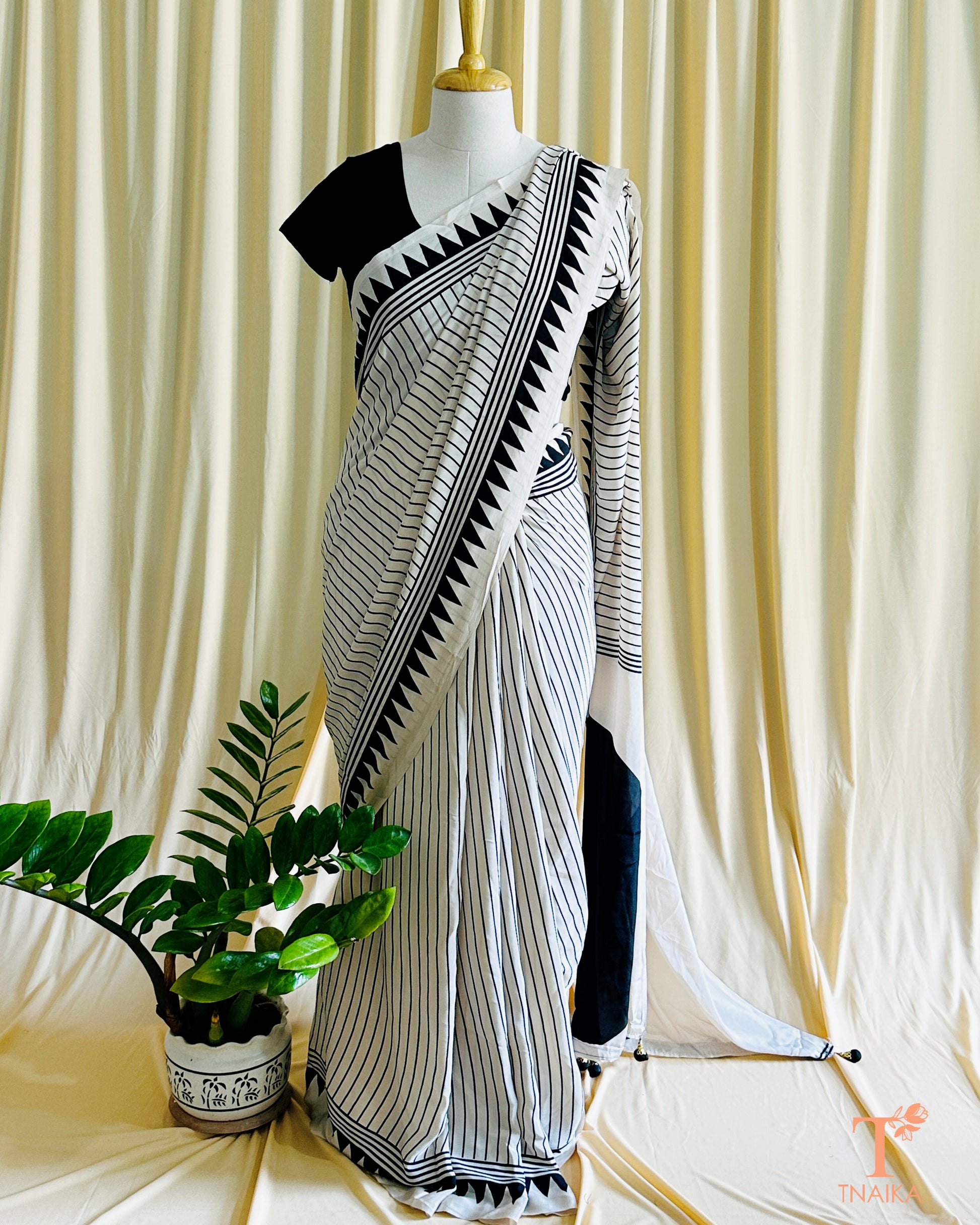 Chocolate Semi Gajji Silk Saree