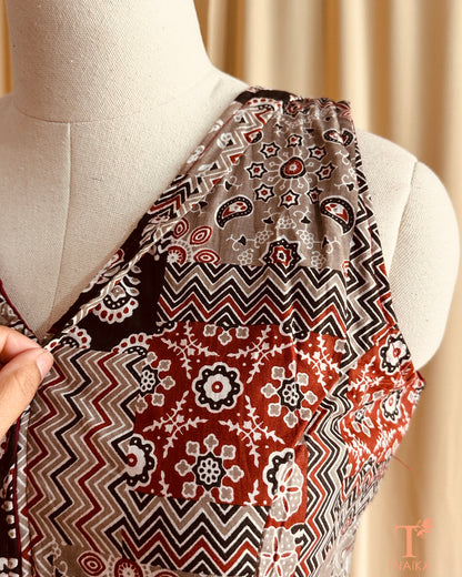Desert Bloom Ajrakh Blouse