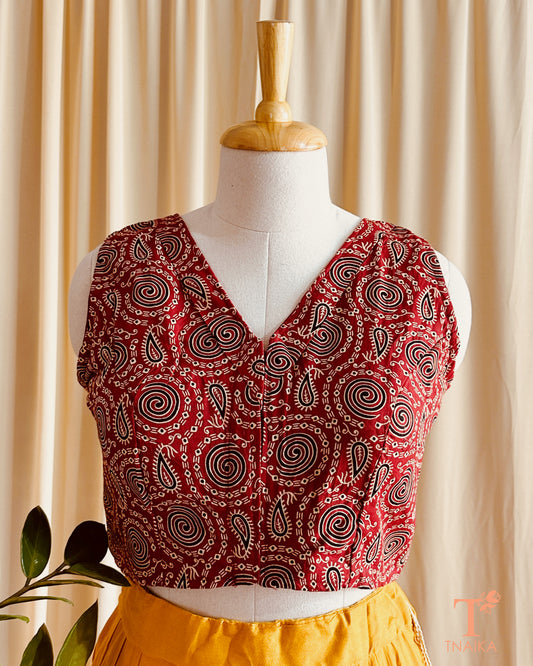 Rangat Ajrakh Blouse