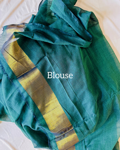Cotton Regal Saree - Green