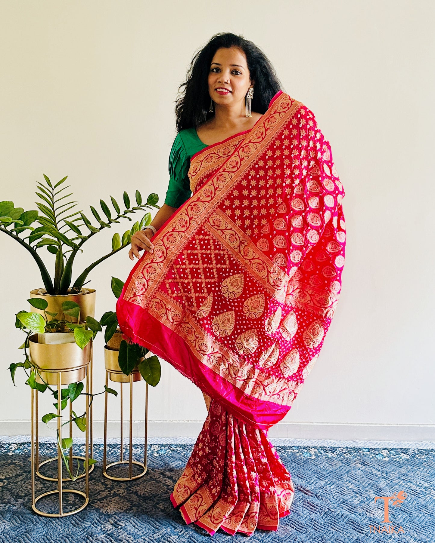 Upada Dupion silk saree with rich Banarasi-style zari work.