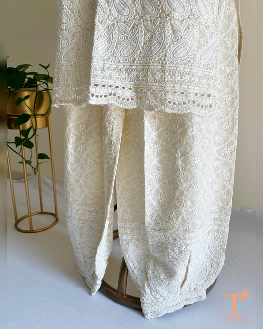 Zehra Ivory Chikankari Suit