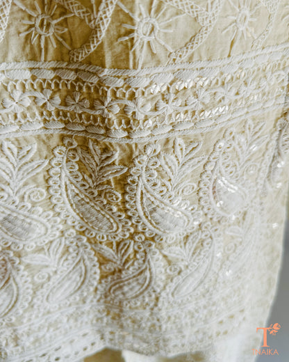 Zehra Ivory Chikankari Suit