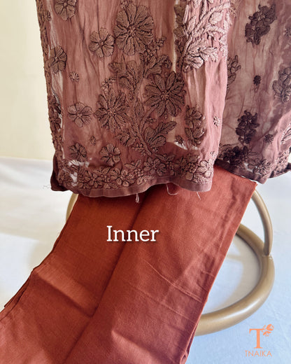 Aarvi Viscose 3D Chikankari Kurti