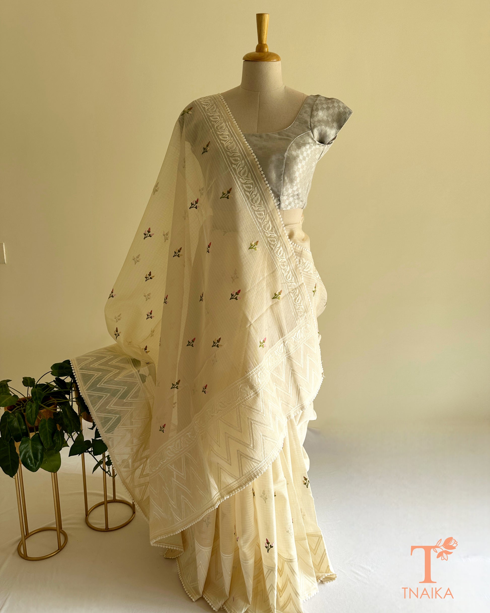 traditional kota silk saree with delicate embroidery