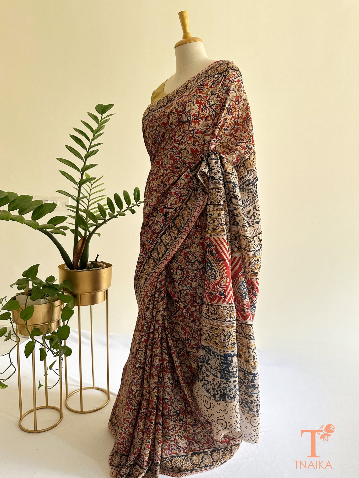 traditional kalamkari saree 