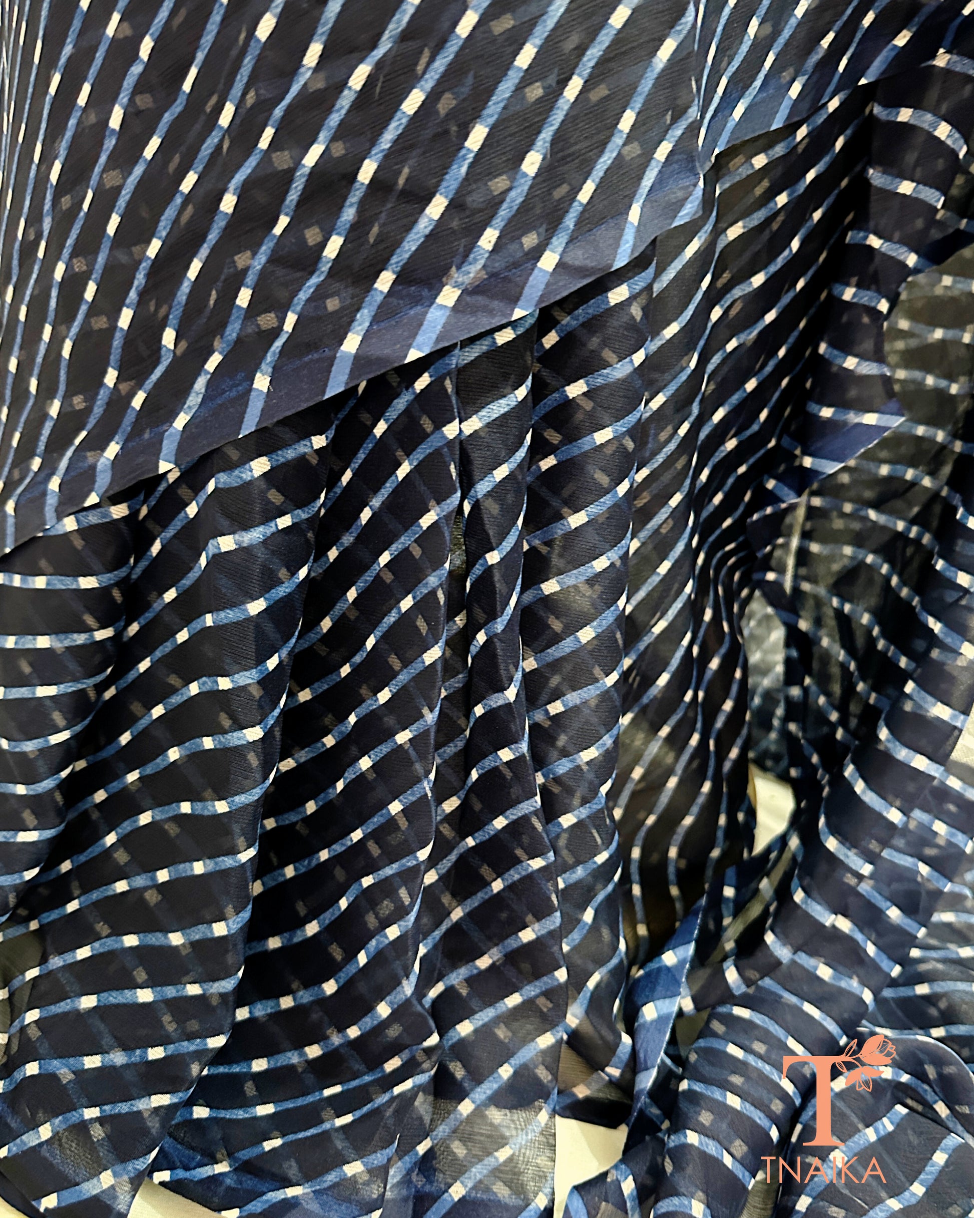 chiffon saree close up