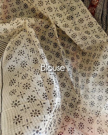Running blouse with saree