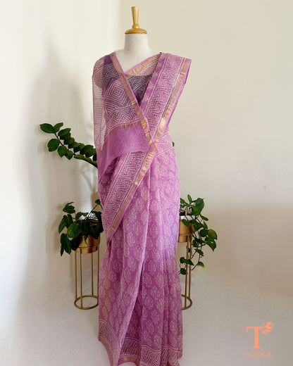 transparent lightweight kota saree elegant drape