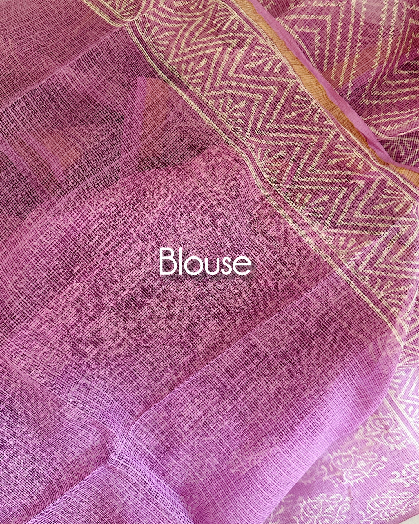 Running blouse with saree