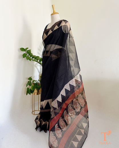 kota doria cotton saree lightweight sheer fabric Tnaika