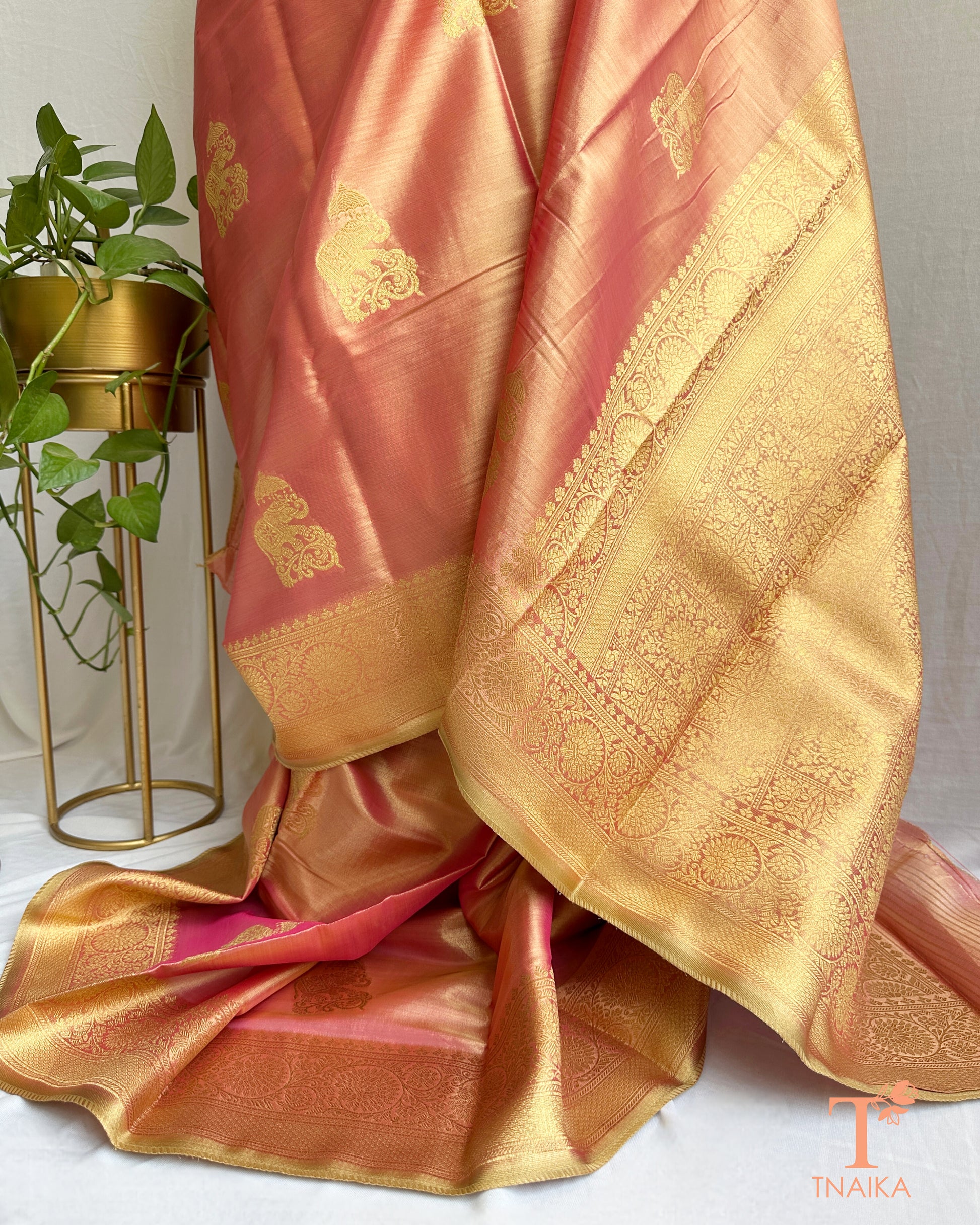 Premium festive saree with designer blouse and intricate embroidery