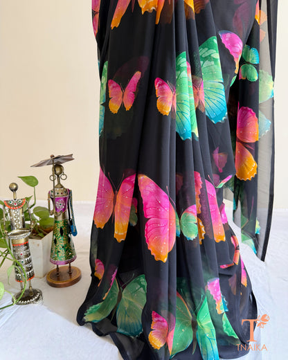 Printed georgette saree collection