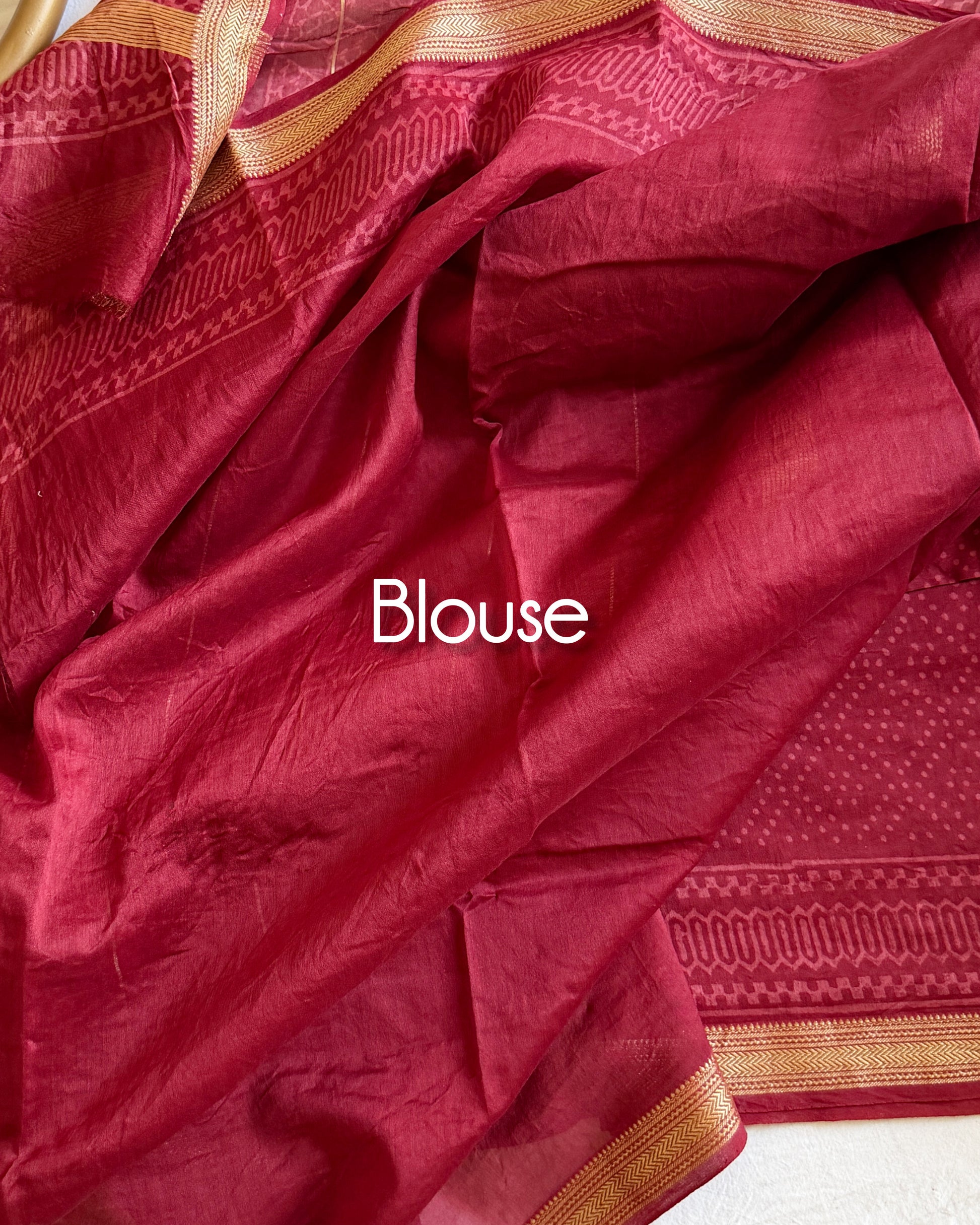 Running blouse with saree