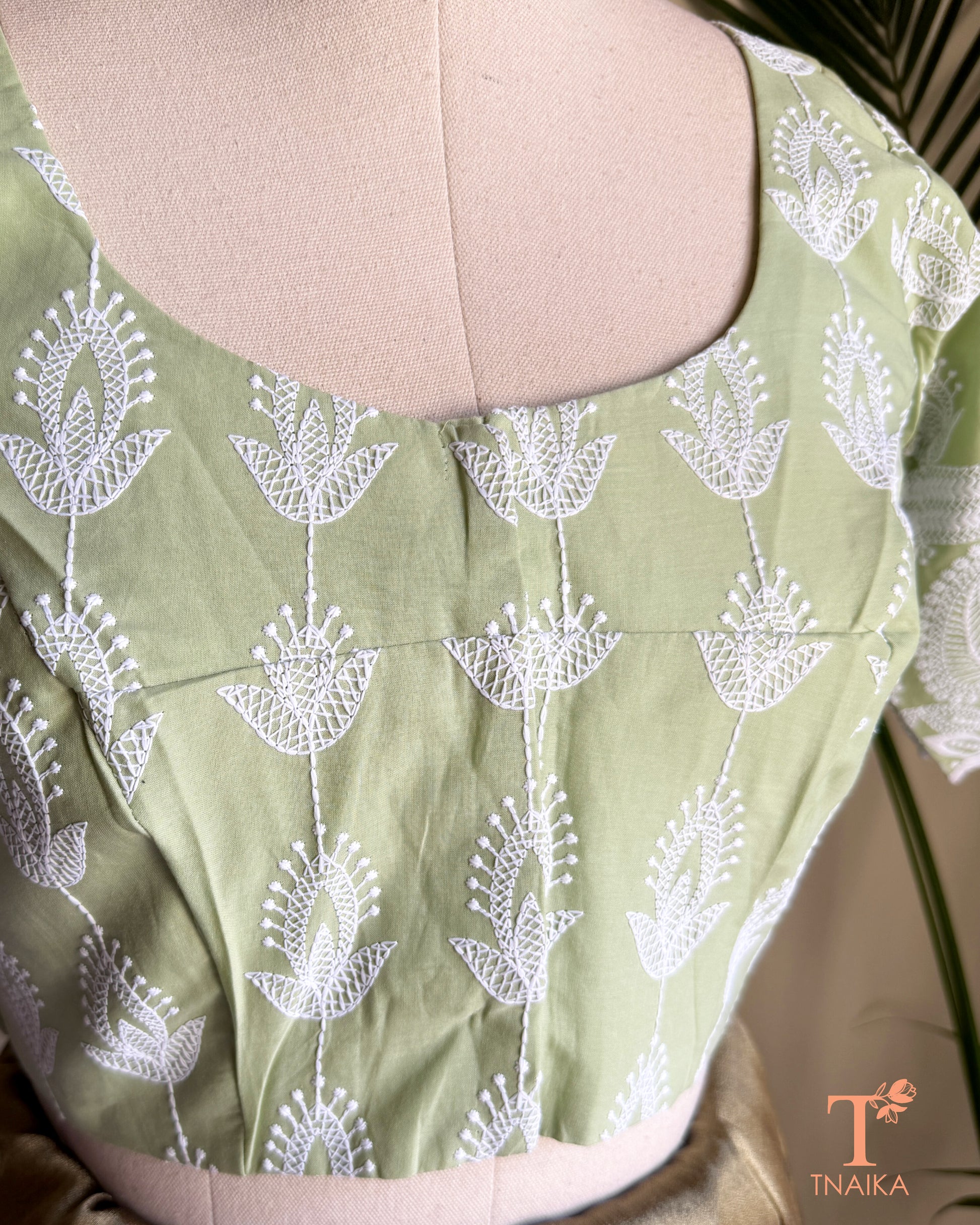 Closer view of the embroidery