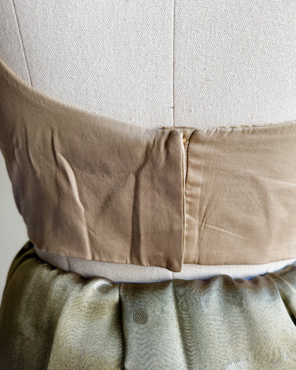 Back broad strap closure with concealed hooks