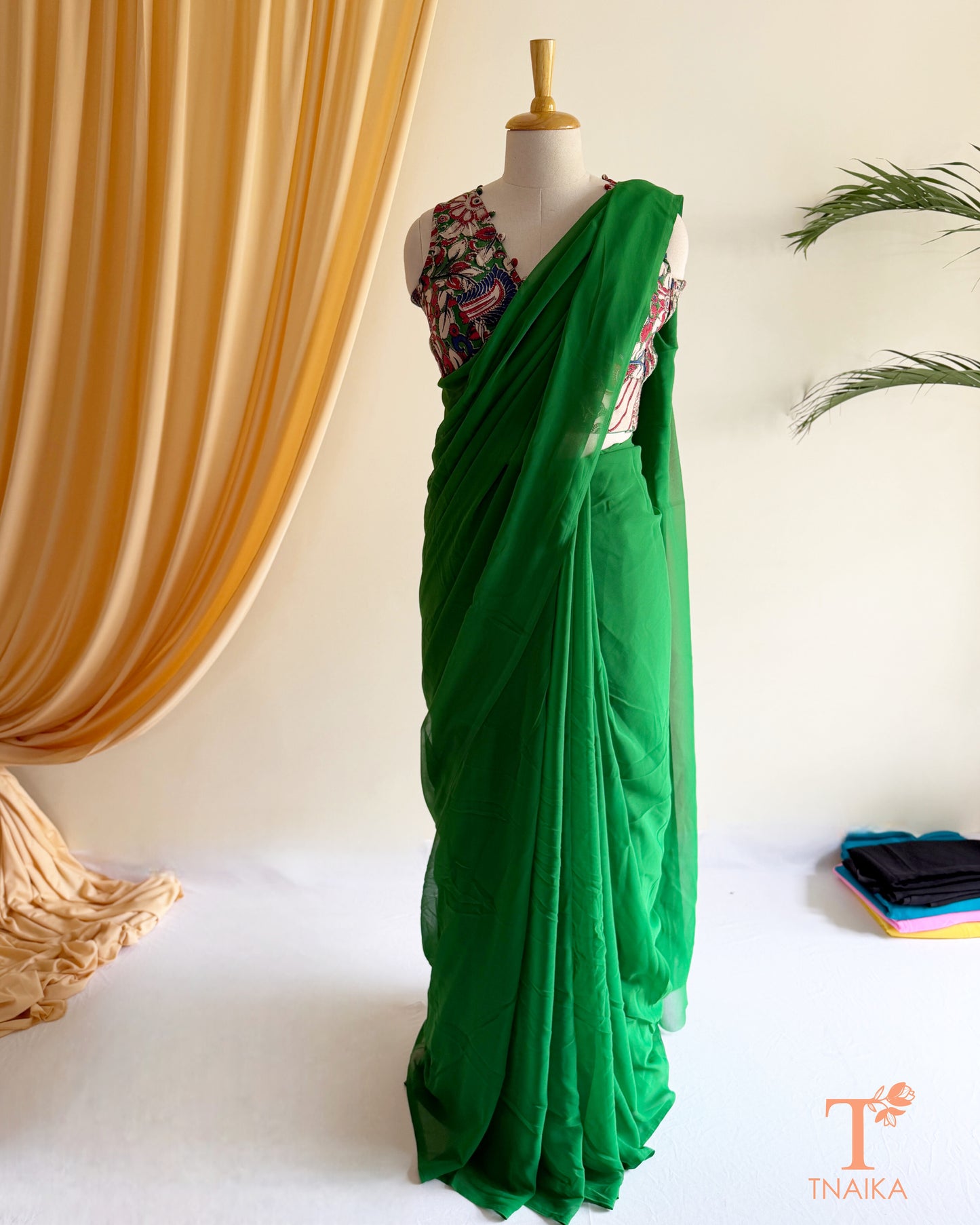 Soft lightweight georgette saree for office and party wear.