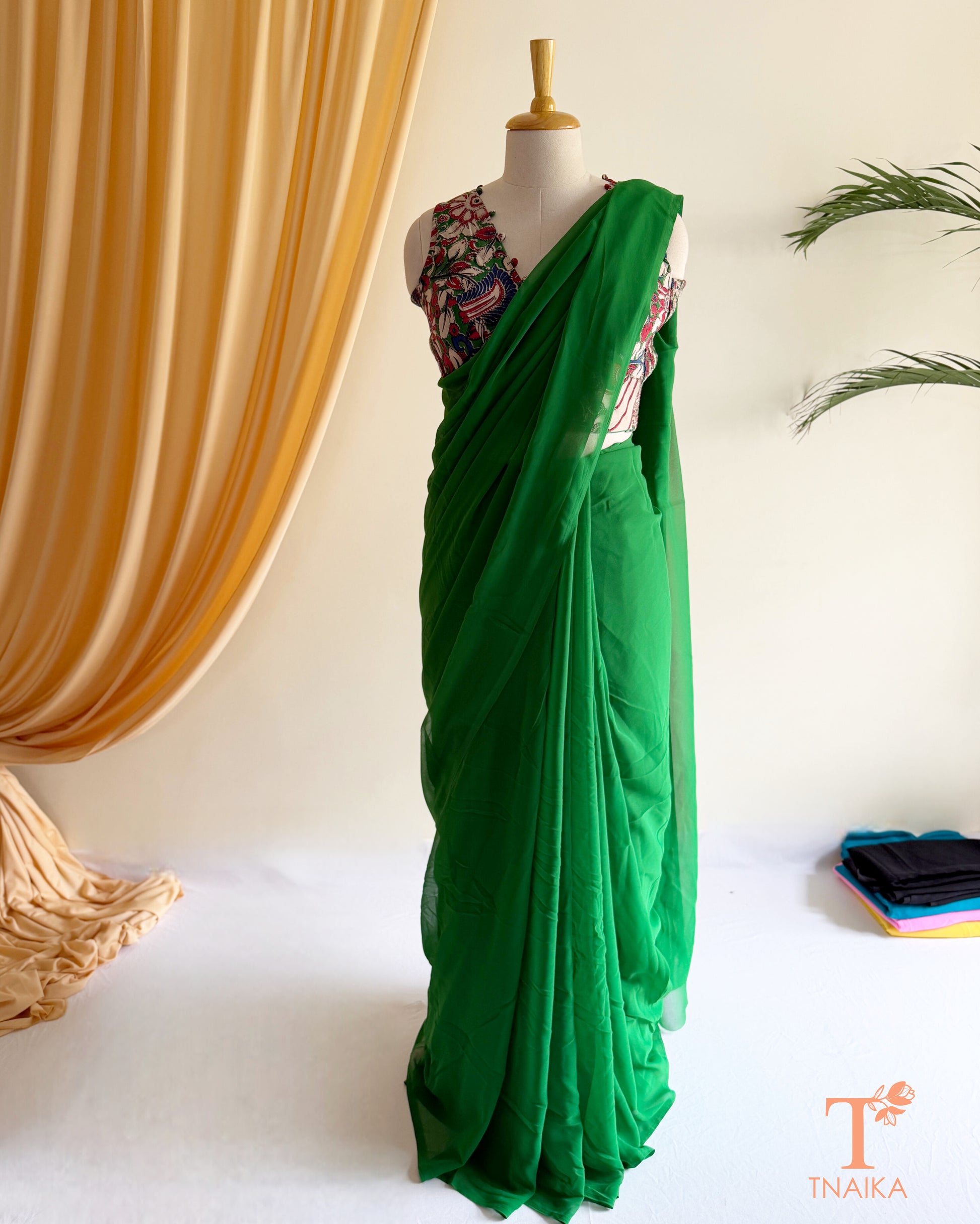 Soft lightweight georgette saree for office and party wear.