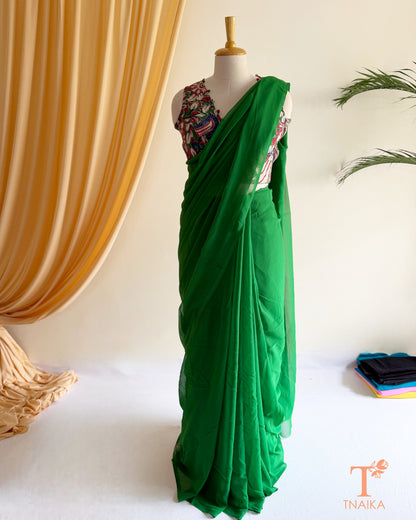 Soft lightweight georgette saree for office and party wear.