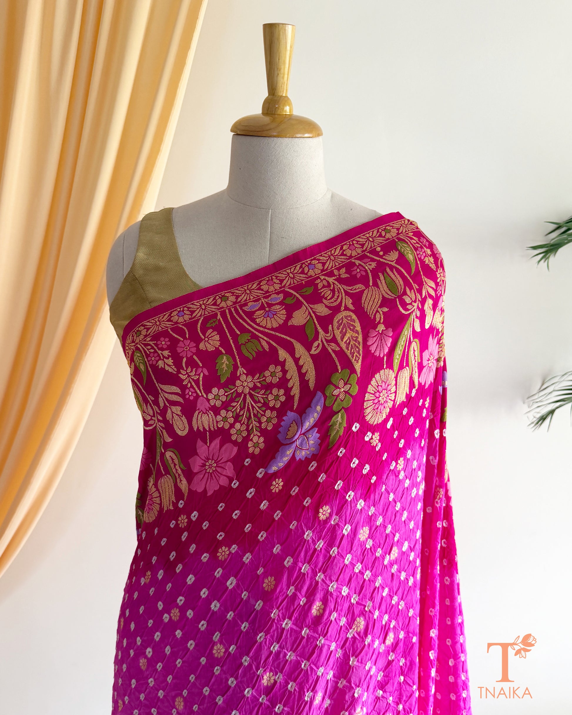 Designer Meenakari Dupion Silk Saree for Wedding & Festive Wear