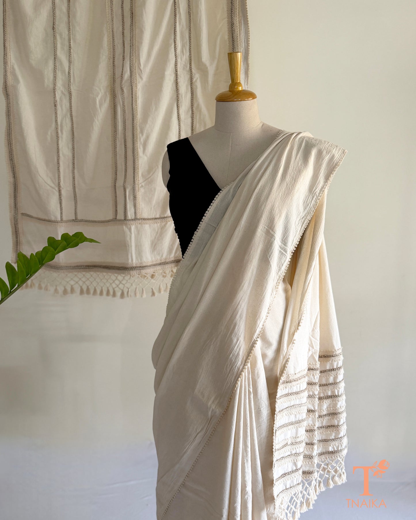 Anvaya Handmade Saree and Dupatta Set