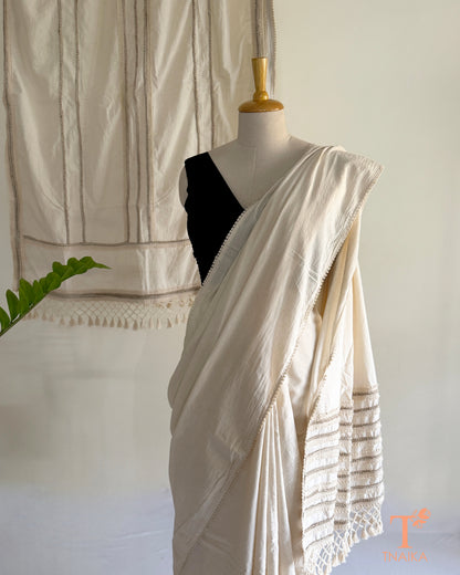 Anvaya Handmade Saree and Dupatta Set
