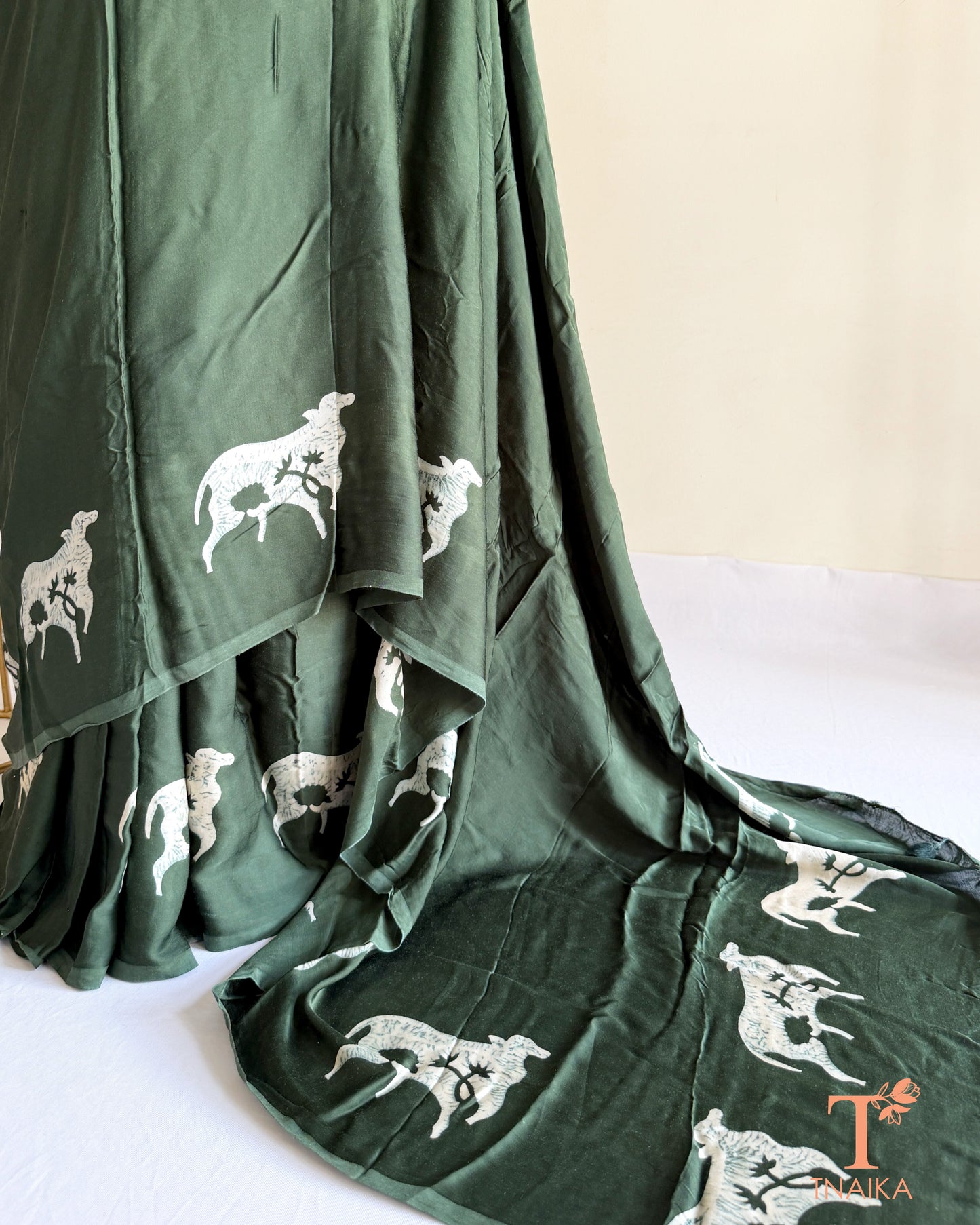 Modal Silk GauRaga Saree - Green