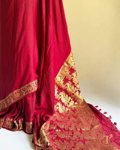 Modal fabric saree featuring Nakshi patterns