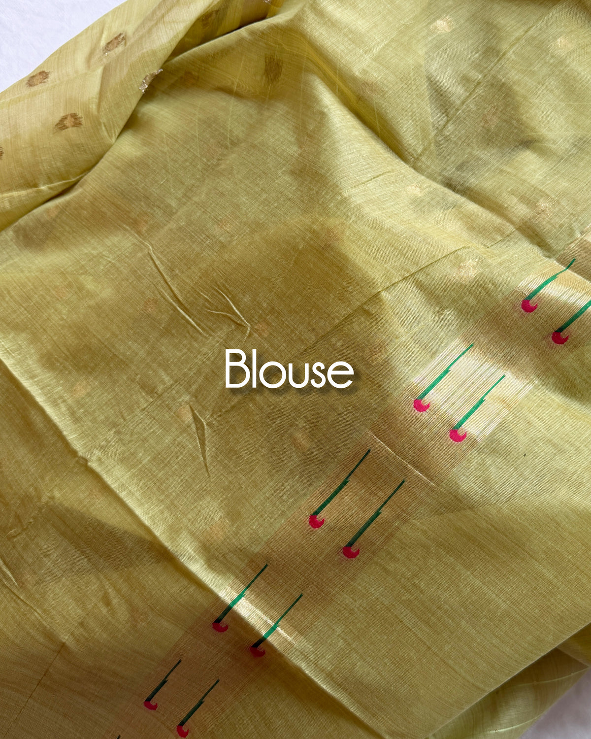 Running blouse with saree