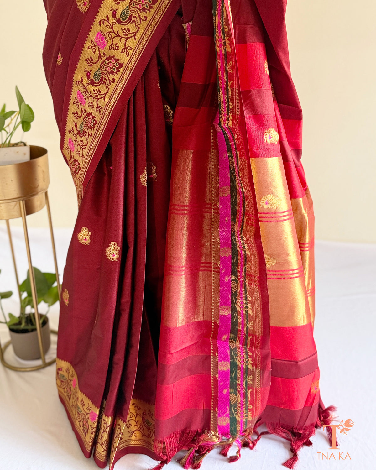 Elegant Paithani-style saree for festive occasions