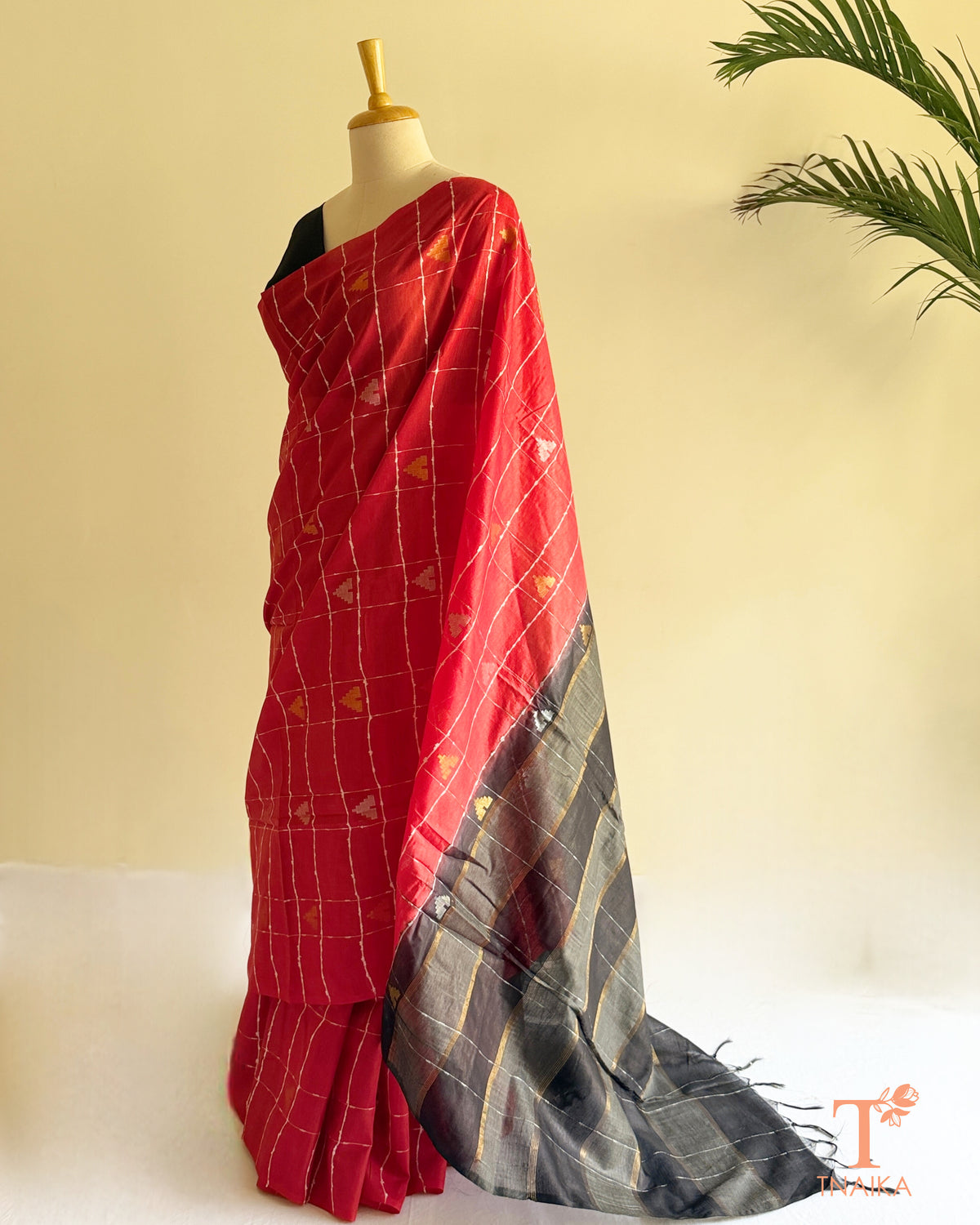 Traditional Indian semi Tussar saree for festive occasions
