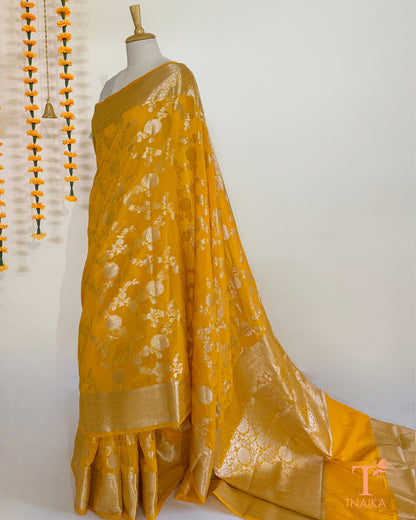 Designer semi-georgette neemzari saree