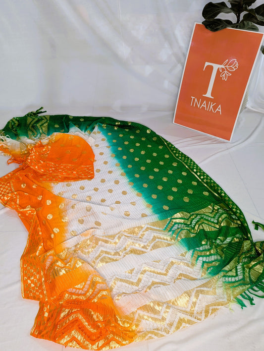 tiranga color dupatta tricolour dupatta Indian flag dupatta saffron white green dupatta patriotic dupatta women's tiranga dupatta cotton tiranga dupatta silk tiranga dupatta georgette tiranga dupatta tiranga dupatta online buy tiranga dupatta where to buy tiranga color dupatta best tiranga dupatta designs tiranga dupatta for Independence Day tiranga dupatta for Republic Day tiranga dupatta for saree tiranga dupatta for lehenga custom tiranga dupatta