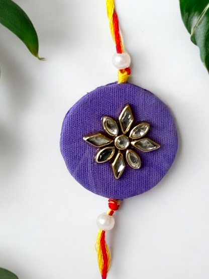 Round Fabric Rakhi