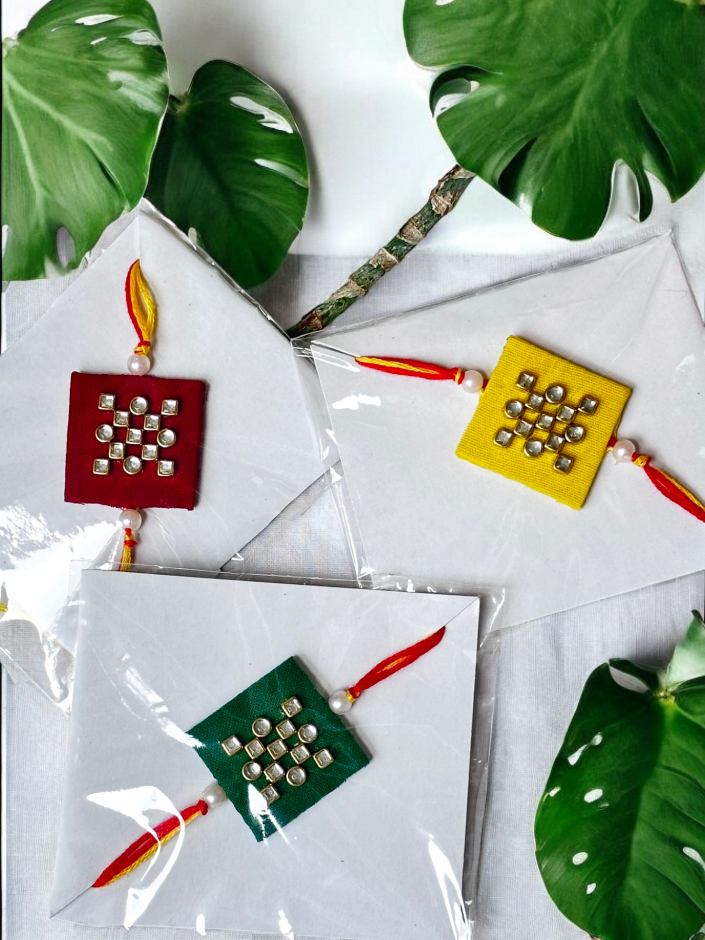 Square Fabric Rakhi