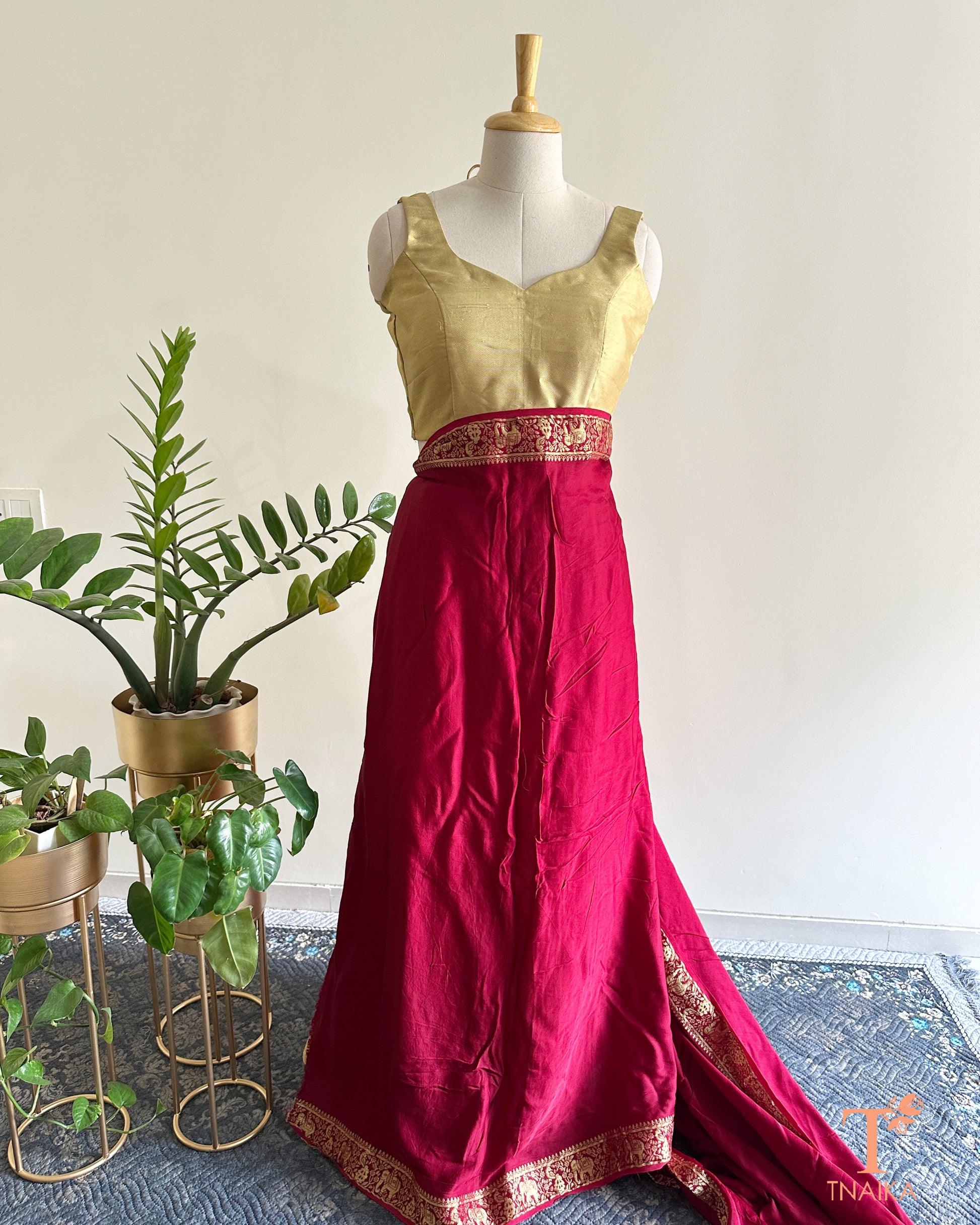 Modal fabric saree featuring Nakshi patterns