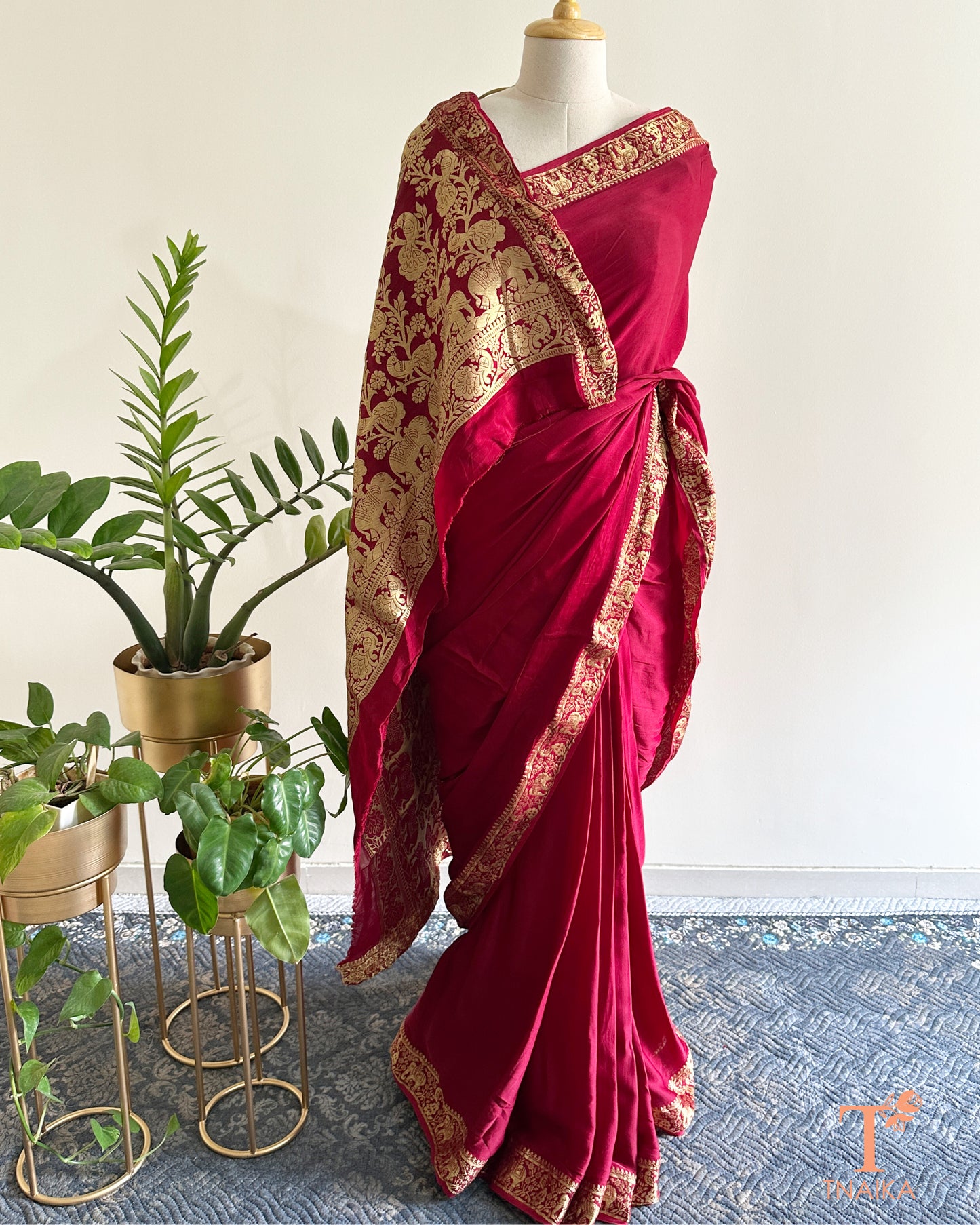 Modal fabric saree featuring Nakshi patterns