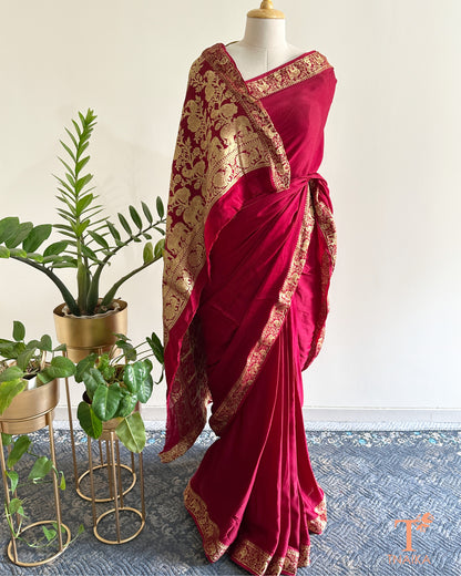 Modal fabric saree featuring Nakshi patterns
