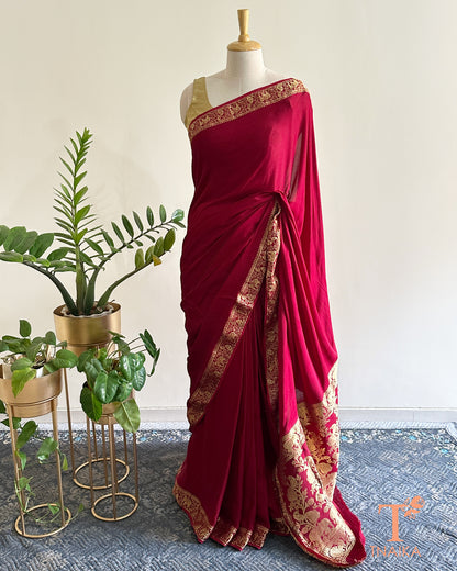 Nakshi design pallu on lightweight modal saree