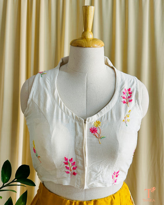 Collared Blouse-Floral