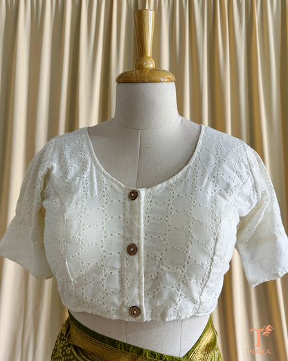 Hakoba Blouse-Off White
