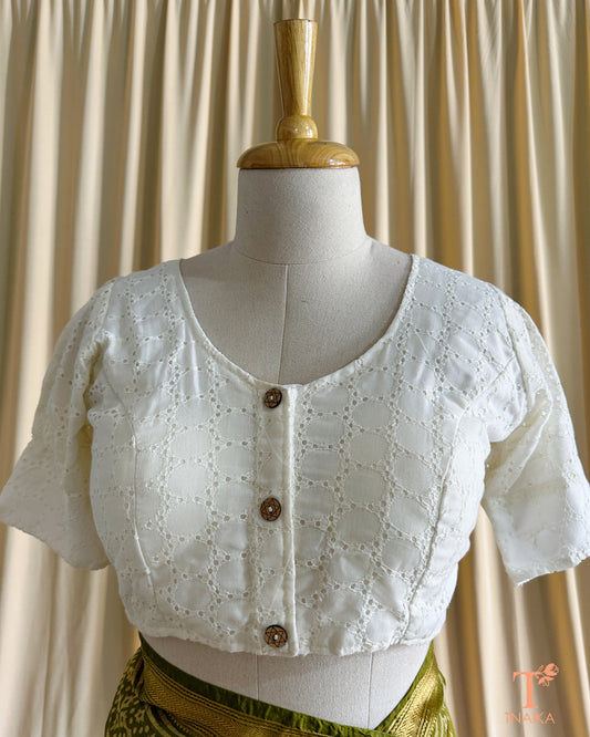Hakoba Blouse-Off White