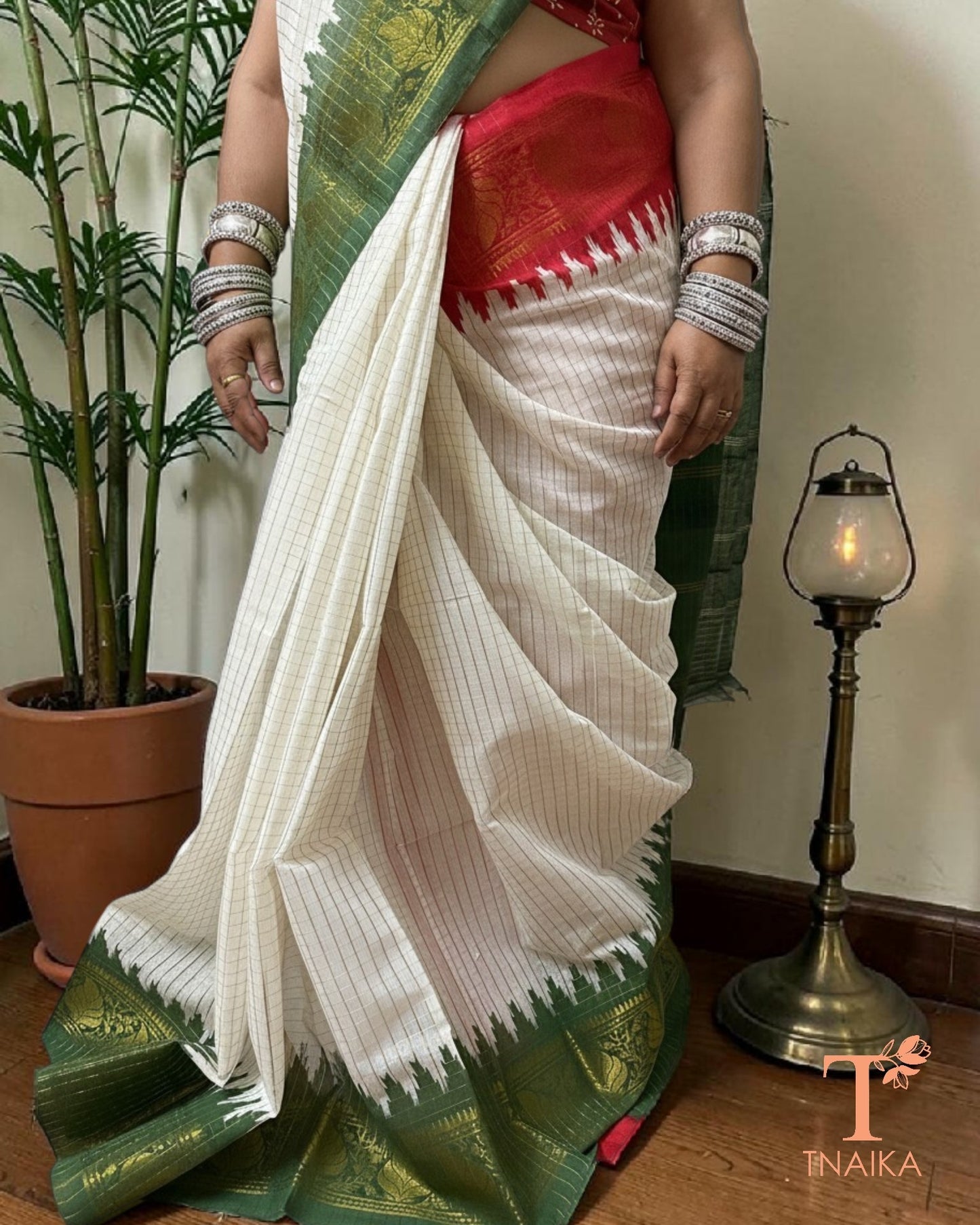 Cotton Tricolor Saree