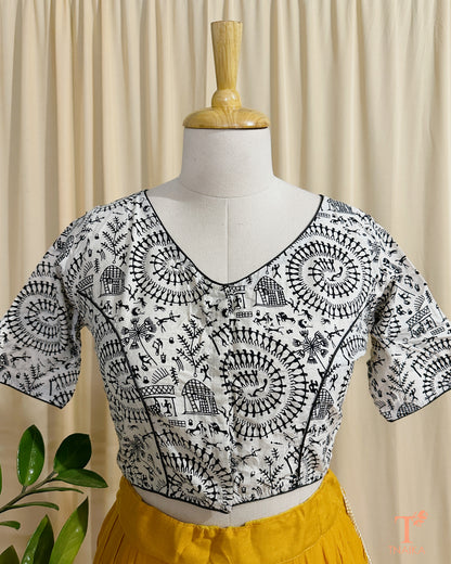 Cotton Ajrakh Blouse